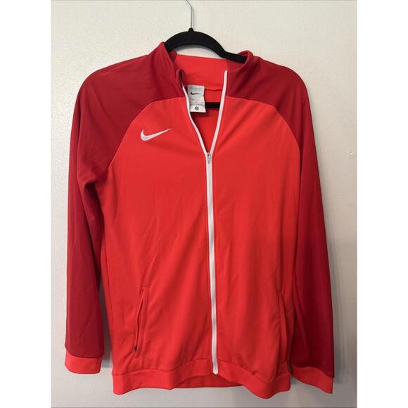 Women’s Nike dry fit zip up jacket red and orange XL.   D12-1 - Picture 1 of 5